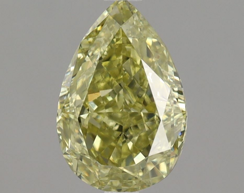 1.01 carat Fancy Yellow Brown-SI1 Natūralus Pear Deimantas (1)