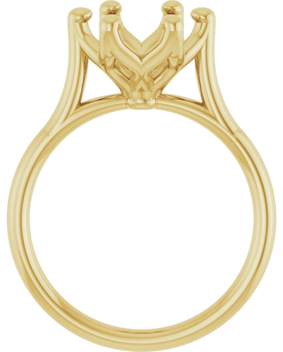 Sužadėtuvių Žiedas „Cathedral-Style Solitaire“ 14k yellow gold Round 9mm (2)