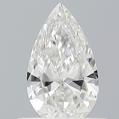 0.4 carat F-SI1 Natūralus Pear Deimantas (1)
