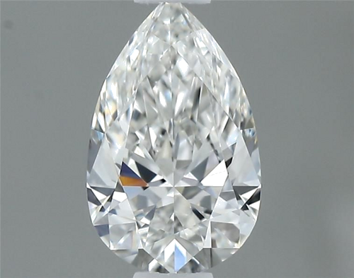 0.4 carat F-VVS1 Natūralus Pear Deimantas (1)