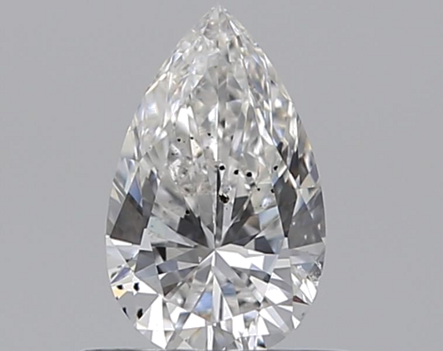 0.46 carat F-SI2 Natūralus Pear Deimantas (1)