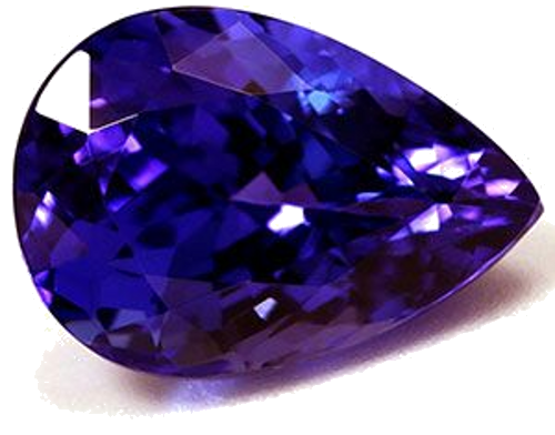 3.65 carat BLUE Pear Tanzanite (1)
