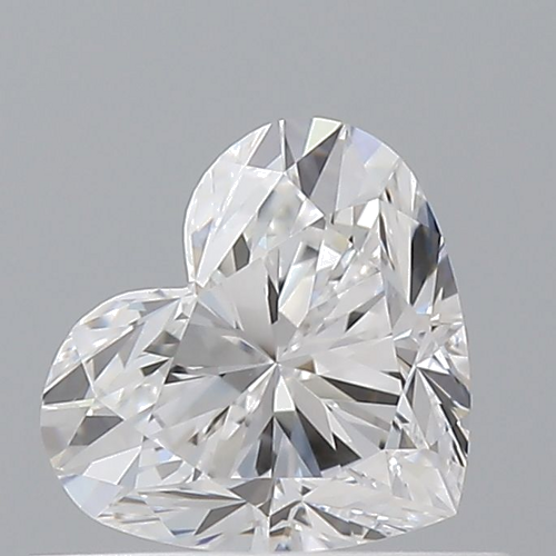 0.52 carat D-VVS1 Natūralus Heart Deimantas (1)