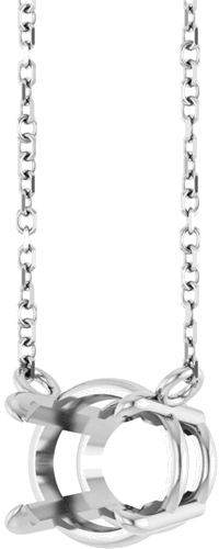 Pakabukas „Solitaire“ 925 Sidabro Oval 9.5mm x 7.5mm (2)