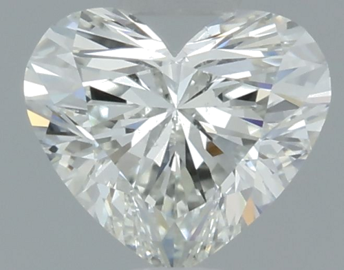 0.51 carat H-SI1 Natūralus Heart Deimantas (1)