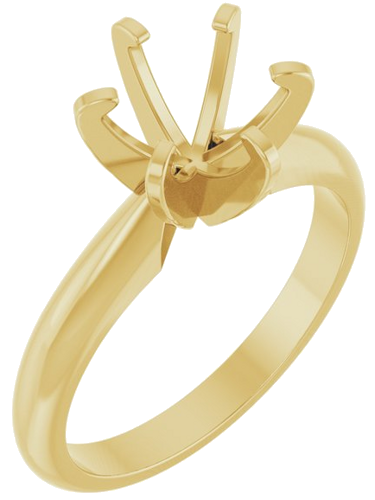 Sužadėtuvių Žiedas „Heavyweight Solitaire“ 14k yellow gold Round 7.5mm (1)