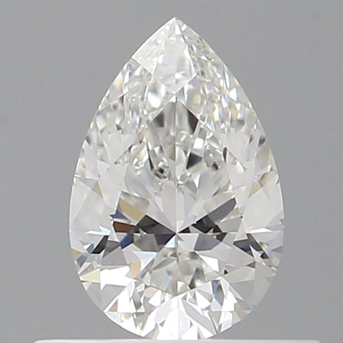 0.51 carat F-VVS1 Natūralus Pear Deimantas (1)