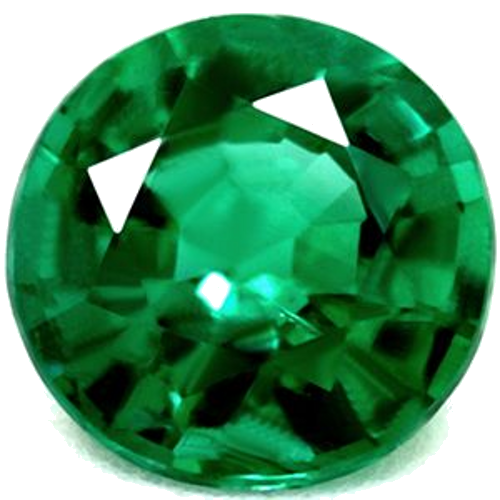 0.4 carat GREEN Round Smaragdas (1)