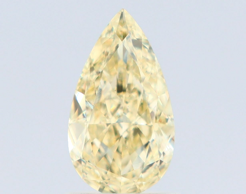 1.21 carat Fancy Light Yellow-VS2 Natūralus Pear Deimantas (1)
