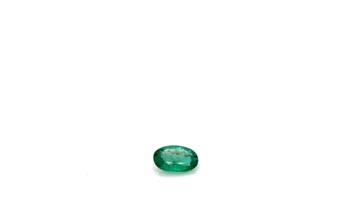 0.38 carat GREEN Oval Smaragdas (1)
