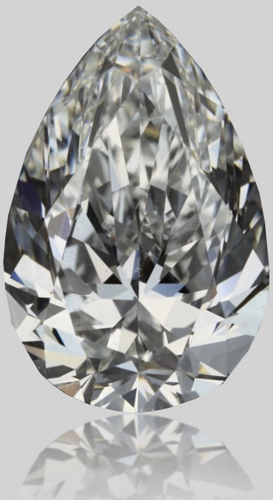 0.51 carat F-VVS1 Natūralus Pear Deimantas (1)