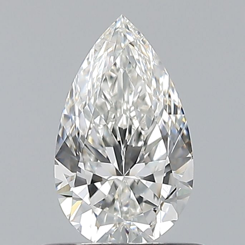 0.6 carat G-VVS1 Natūralus Pear Deimantas (1)
