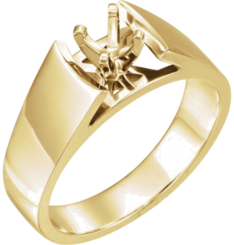 Sužadėtuvių Žiedas „Solitaire“ 14k yellow gold Round 6mm (1)