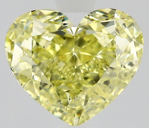 1.23 carat Fancy Intense Yellow-VS1 Natūralus Heart Deimantas (1)