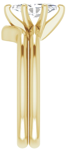 Sužadėtuvių Žiedas „Solitaire“ 585 Geltonojo Aukso Marquise 9mm x 4.5mm (9)