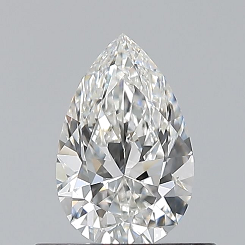 0.5 carat F-VVS2 Natūralus Pear Deimantas (1)