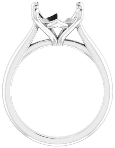 Sužadėtuvių Žiedas „Solitaire“ 14k white gold Round 11mm (2)