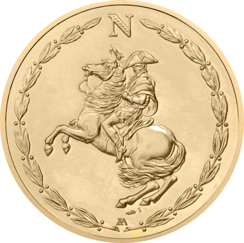 Napoleonas Bonapartas 1969 Prancūzijos respublika auksinis medalis (2)