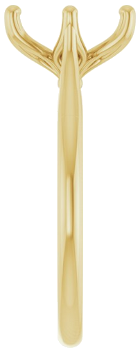 Sužadėtuvių Žiedas „Cathedral-Style Solitaire“ 14k yellow gold Oval 10mm x 8mm (4)