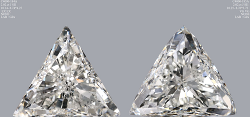 2.0 carat J-SI1 Natūralus Triangular Deimantas (1)