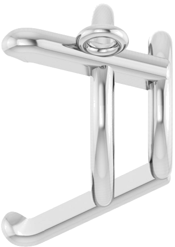 Pakabukas „Round 3-Prong“ 585 Baltojo Aukso Round 9mm (3)
