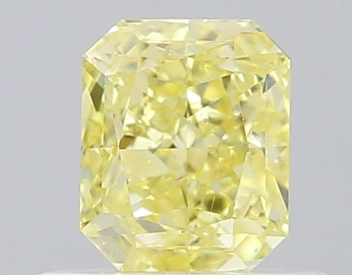 0.52 carat Fancy Intense Yellow-VS2 Natūralus Radiant Deimantas (1)