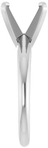 Sužadėtuvių Žiedas „Solitaire“ 14k white gold Round 9.5mm (4)