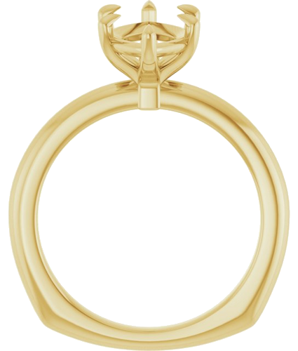 Sužadėtuvių Žiedas „Claw-Prong Euro Shank“ 14k yellow gold Marquise 14mm x 7mm (2)