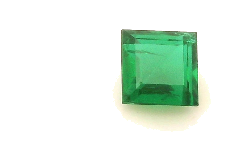 0.23 carat GREEN Square Smaragdas (1)