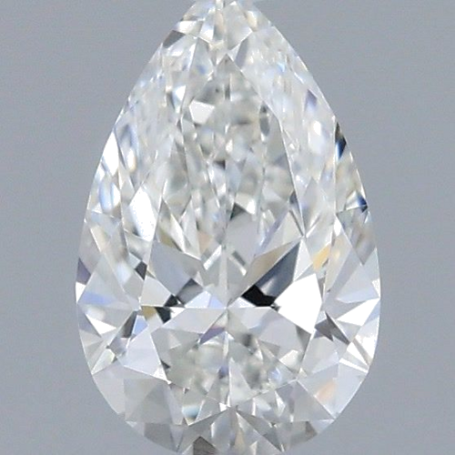 0.4 carat F-SI2 Natūralus Pear Deimantas (1)