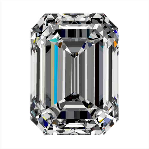 0.32 carat H-VVS2 Natūralus Emerald Deimantas (1)