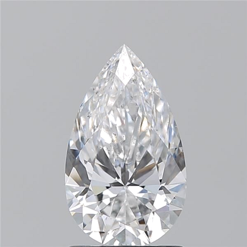 1.5 carat D-SI2 Natūralus Pear Deimantas (1)