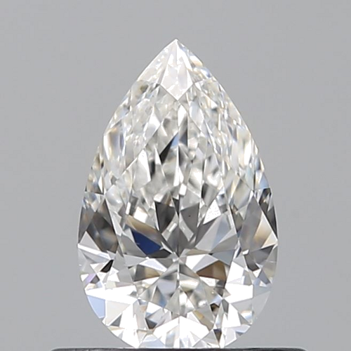 0.5 carat F-VS2 Natūralus Pear Deimantas (1)