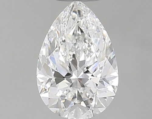 0.4 carat F-VVS2 Natūralus Pear Deimantas (1)