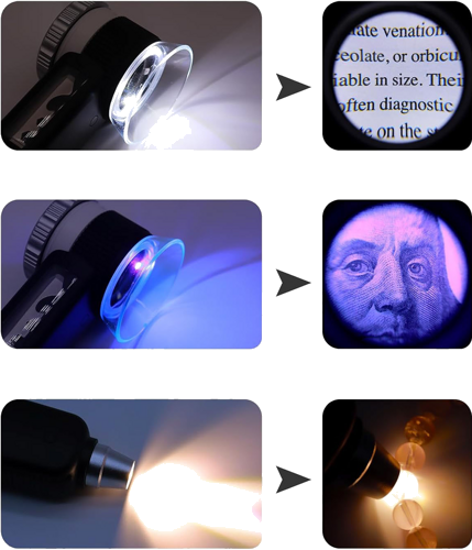 Daudzfunkcionāls palielināmais stikls minerālu analīzei 30x (6)