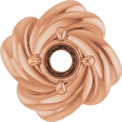 Pakabukas „Knot“ 585 Rožinis Aukso Round 3.5mm (1)