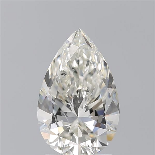2.2 carat I-SI2 Natūralus Pear Deimantas (1)