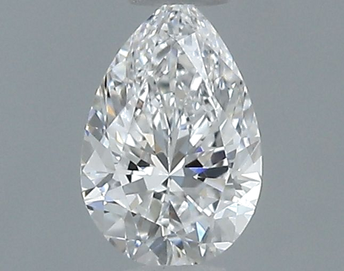0.3 carat D-VVS2 Natūralus Pear Deimantas (1)