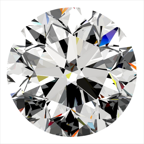 0.4 carat D-VS1 Very Good cut Natūralus Round Deimantas (1)