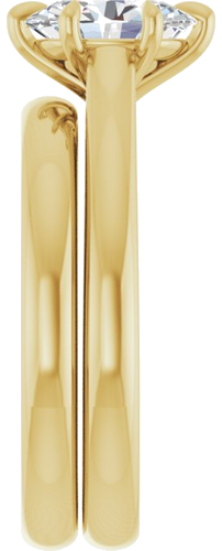 Sužadėtuvių Žiedas „Claw-Prong“ 14k yellow gold Oval 8mm x 6mm (9)