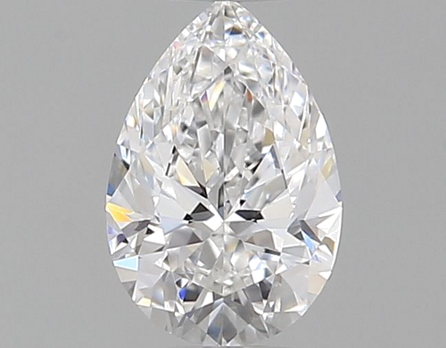 0.3 carat D-VVS2 Natūralus Pear Deimantas (1)