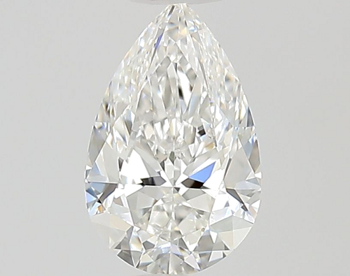0.58 carat E-VVS2 Natūralus Pear Deimantas (1)