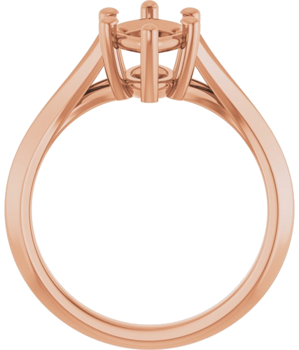 Sužadėtuvių Žiedas „Solitaire“ 585 Rožinis Aukso Marquise 12mm x 6mm (2)