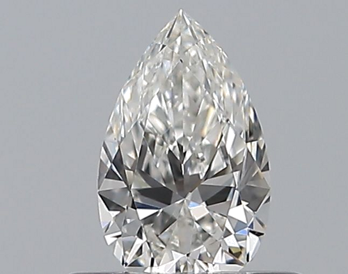 0.35 carat F-VS1 Natūralus Pear Deimantas (1)