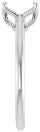 Sužadėtuvių Žiedas „Solitaire“ 585 Baltojo Aukso Round 8mm (4)