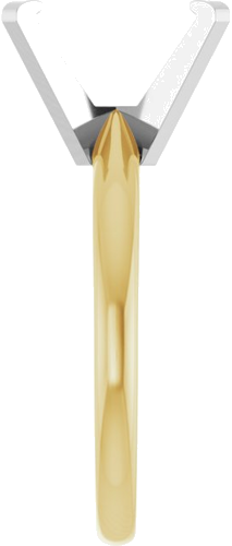 Sužadėtuvių Žiedas „Solitaire“ 585 Baltojo Ir Geltonojo Aukso Emerald 10mm x 8mm (4)