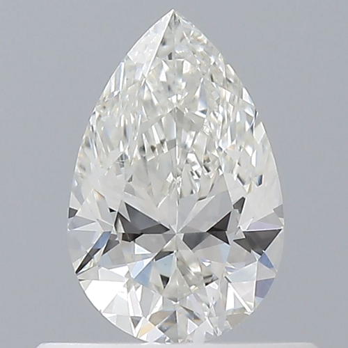 0.5 carat H-SI1 Natūralus Pear Deimantas (1)