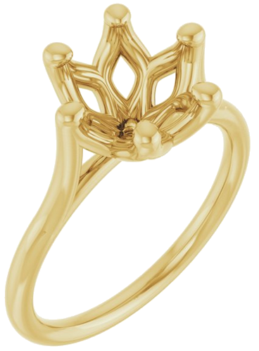 Sužadėtuvių Žiedas „Solitaire“ 585 Geltonojo Aukso Round 8.8mm (1)