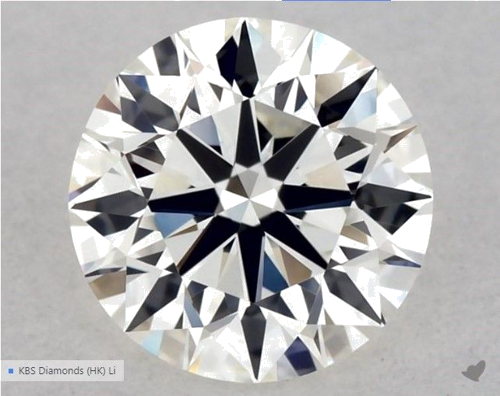 0.54 carat I-VVS2 Excellent cut Natūralus Round Deimantas (1)