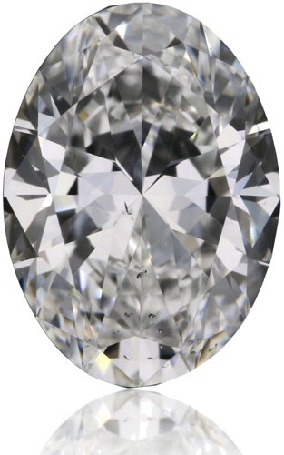 0.6 carat F-SI2 Natūralus Oval Deimantas (1)
